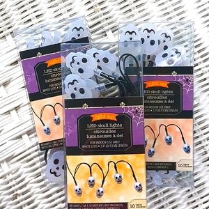 NIP 3 sets of 10 Halloween Skull LED Lights